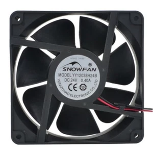 12cm 12038 industrial fan DC fan double ball YY12038H24B 24V 0.40A - Afbeelding 1 van 5
