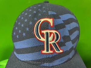 MLB Colorado Rockies New Era 59FIFTY Baseball Cap/Hat Stars-Stripes 7-1/8 - Picture 1 of 8
