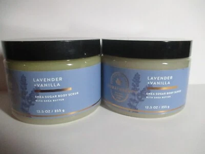 2x Bath & Body Works Aromatherapy LAVENDER VANILLA Sugar Body Scrub 13 oz. - Image 1 of 3