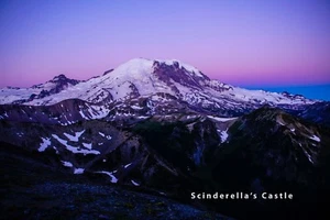 Sunrise at Mr Rainier Washington Photo Picture Print 4X6,5X7, 8X10, 8.5X11 - Picture 1 of 1