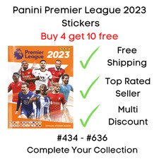 Panini Premier League 2023 Football Stickers #434 - #636 Buy 4 get 10 Free
