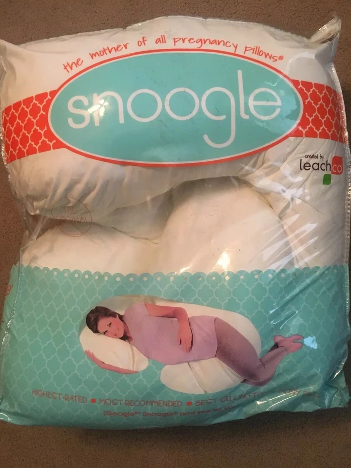 Leachco Snoogle Total Body Pillow White Pregnancy Pillow - Image 1 of 4
