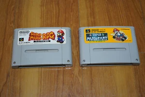 Lote de 2 Juegos Super Famicom Mario - Super Mario RPG y Super Mario Kart - Imagen 1 de 9