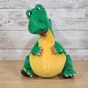 Juguete de peluche de dinosaurio verde de 7" Peppy The Peptisaurus Novartis de peluche verde - Imagen 1 de 5
