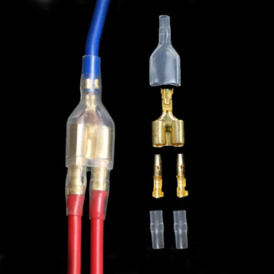 10Sets 1 Female 2 Male 4.0 Bullet Crimp Terminal Car Electrical Wire Connector - - Image 1 of 4
