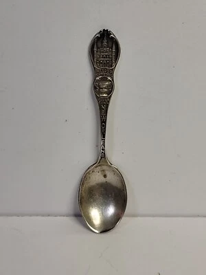 老式纯银勺子新奥尔良圣路易斯CATHEDRAL糖碗 — 第 1/4 张图片