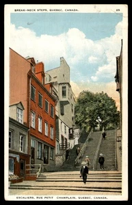 Postcard Break-Neck Steps, Quebec City - Picture 1 of 2