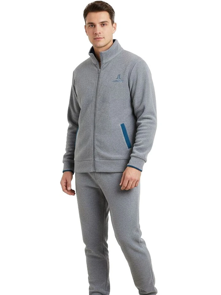 VITERBO BIANCHERIA Pigiama Uomo Invernale Morbido Pile Caldo ed Elegante LMW00321 Made in Italy