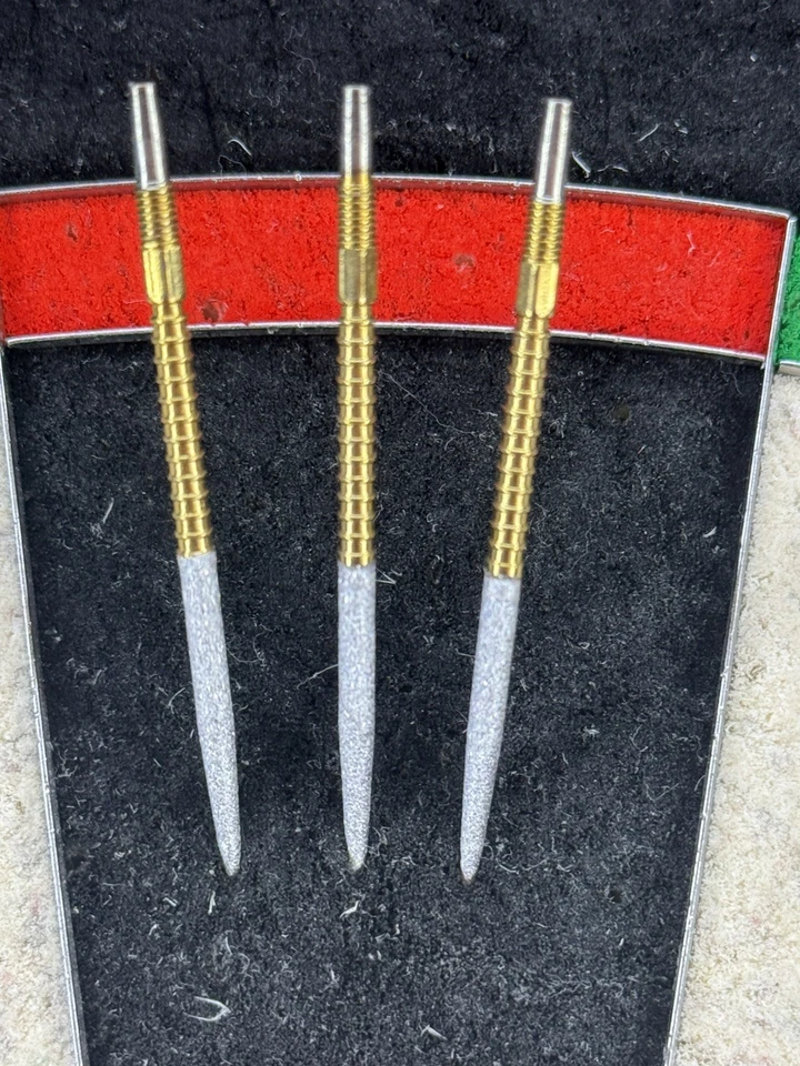 1 Juego de Puntos de Fuego Suizos Objetivo Personalizado 40mm Oro Medio Diamante Agarre - Imagen 1 de 1