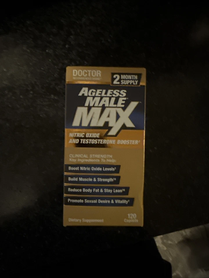 Ageless Male Max Total Testosterone and Nitric Oxide Booster - 120 Pieces - Image 1 of 1