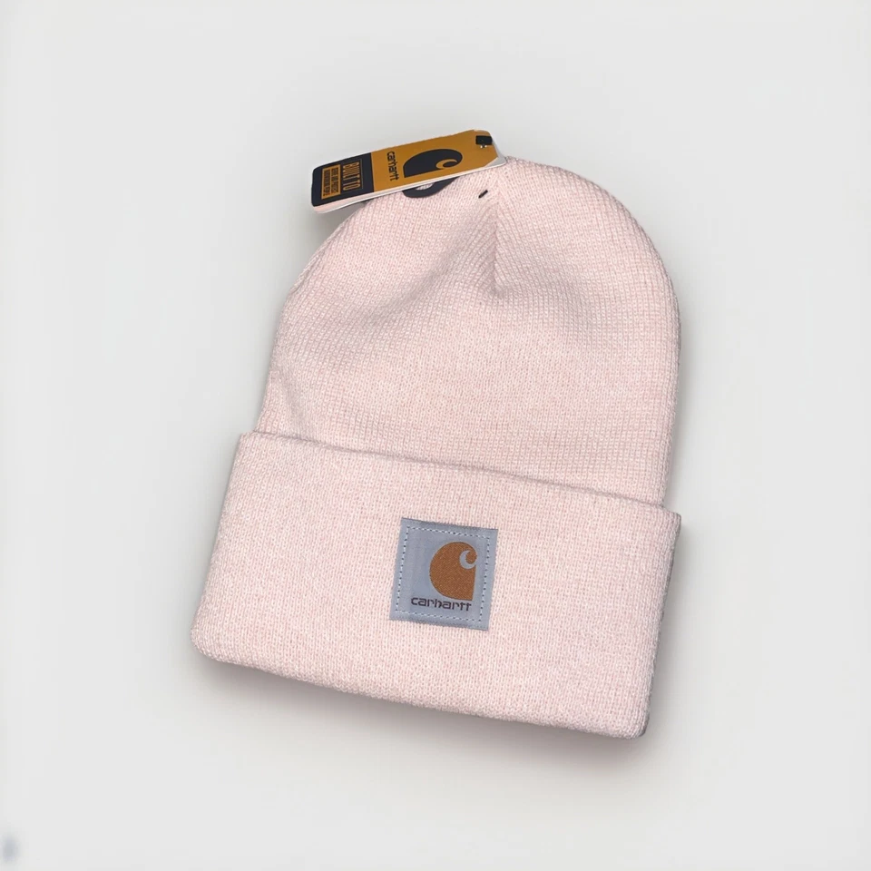 Carhartt Tejido Puños Gorro Insignia Logo Rosa Talla Única Unisex Medias Sombrero Invierno Foto 1 de 2