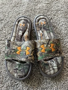 Under Armour Realtree Camo 4D Foam Cushion Slide Sandals Men Size 9 - Picture 1 of 8