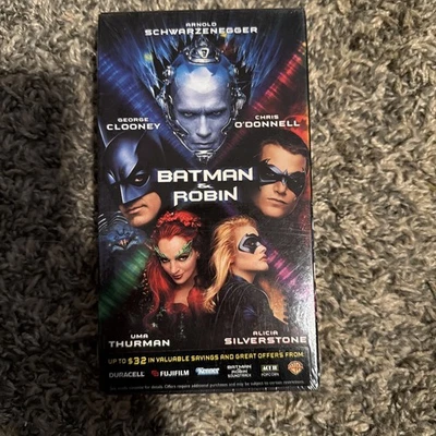Batman & Robin (VHS, 1997) Arnold Schwarzenegger , George Clooney,sealed - Image 1 of 4