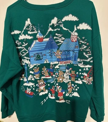 Sudadera De Colección Cascanueces Fea Navidad Puff Delantera y Trasera Imágenes Ver Desc.Talla Foto 1 de 4