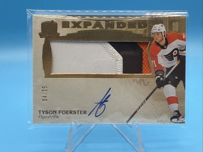 2023-24 UD The Cup Expanded Materials Tyson Foerster Rookies Auto Patch #/25 - Image 1 of 4