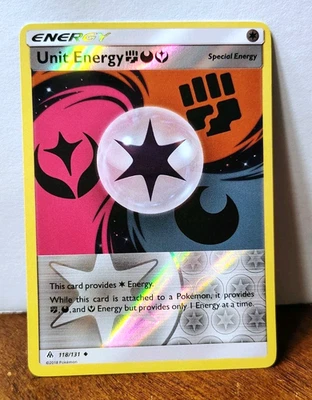POKEMON UNIT ENERGY 118/131 REVERSE HOLO FORBIDDEN LIGHT NM NEAR MINT - Image 1 of 3