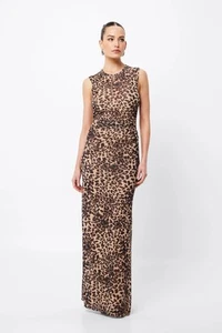 MOSSMAN PROWL DRESS Leopard Print Size 16 - Picture 1 of 9