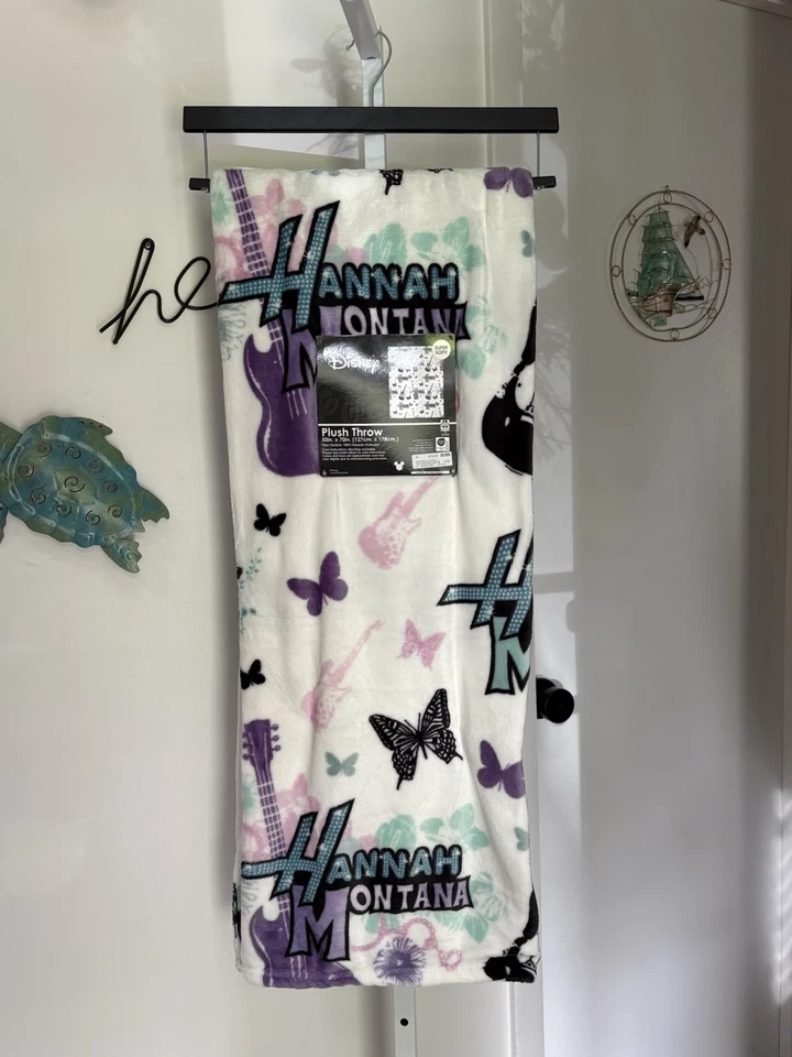 NEW Disney Hannah Montana Plush Throw Blanket HTF - Image 1 of 1