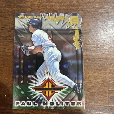 1998 Donruss Gold Press Proof Die Cut Paul Molitor Minnesota Twins /500 Rare A7 - Image 1 of 4