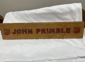 Vintage Wood John Primble Display Sign - Picture 1 of 1