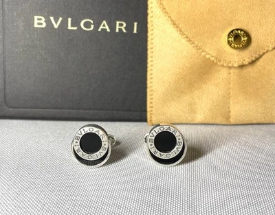 Autentici [belli] gemelli BVLGARI B-ZERO SV925 e regalo aziendale in onice - Immagine 1 di 4