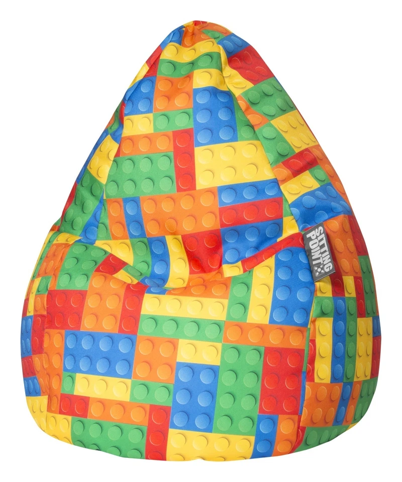 SITTING POINT Kindersitzsack Bricks L 120L, 70x90cm, Polyester, Made in Germany - Bild 1 von 4