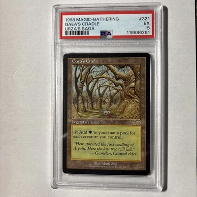 Gaea's Cradle Urza's Saga Regular PSA 5 - Image 1 of 2