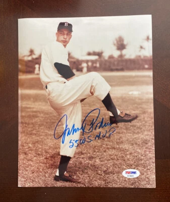 Johnny Podres Autograph 8" x 10" Photo PSA/DNA 55 WS MVP Inscription - Image 1 of 2