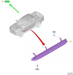 FORD RANGER T9 Right Step 2571675 NEW GENUINE - Picture 1 of 2