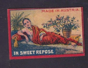 Ancienne   étiquette  Allumettes  Autriche    BN182836 Femme Inde - Imagen 1 de 1