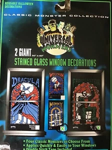 '96 Trendmasters Universal Monstruos Vidrieras VENTANA DECO Momia Frankenstein - Imagen 1 de 9