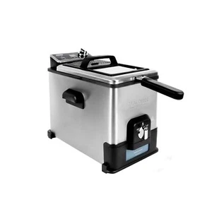 Freidora Kalorik Pro 4,2 cuartos triple cesta con filtración de aceite, inoxidable... - Imagen 1 de 10