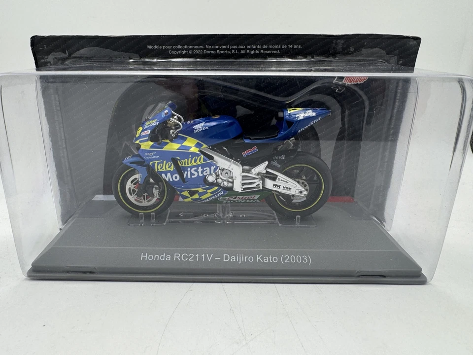 Die Cast 1/18 "Honda Rc211v - Daijiro Kato 2003" Moto Altaya - Image 1 of 1