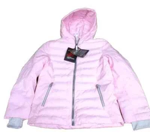Gerry Girls Rose Pink Youth Full Zip Polyfill Jacket with Thumbhole M-10/12 /B5 - Picture 1 of 7