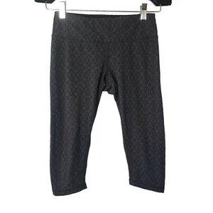 Prana Misty Knicker Yoga Capri Leggings Damen XS Schwarz Jacquard Geometrisch - Bild 1 von 7
