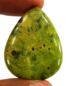 40,70 ct natürlicher Stichtit Atlantisit loser Edelstein Cabochon Drahtwicklung - 62060 - Bild 1 von 5