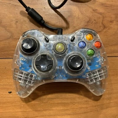 Clear Afterglow Controller Microsoft XBOX 360 Model PL-3702 - Image 1 of 4