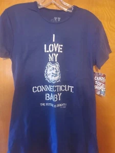 U Conn Huskies -NCAA- Women's My U Tee Shirt XL-" I Love My Connecticut " NWT - Picture 1 of 3