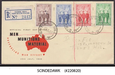 AUSTRALIA - 1940 AUSTRALIA'S WAR EFFORT - WWII - FDC REGISTERED - Image 1 of 2