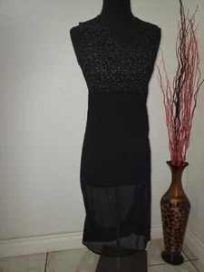 DRIES VAN NOTEN sz 36 Sheer Maxi Dress embroidered Detail Size 36 - Picture 1 of 11