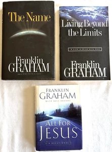 LOT OF 3 BOOKS BY CHRISTIAN EVANGELIST FRANKLIN GRAHAM COND: VG MIXED LOT - Bild 1 von 13