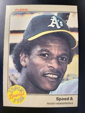 1983 Fleer Rickey Henderson card #646