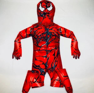 Red Venom Carnage Jumpsuit for Kids Size XL Halloween Costume Bodysuit Superhero - Foto 1 di 15