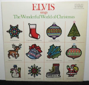 ELVIS PRESLEY THE WONDERFUL WORLD OF CHRISTMAS (VG+) ANL1-1936  VINYL LP RECORD - Picture 1 of 4