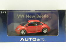 VW VOLKSWAGEN NEW BEETLE 1999 RED AUTOART 59734 1/43 ROSSO LH DRIVE ROSSO ROT