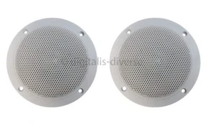 PAR DE ALTAVOCES DE TECHO RESISTENTES A LA HUMEDAD DE 4" PARA BAÑO COCINA ETC 4 OHMIOS - Imagen 1 de 4