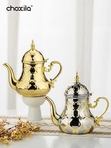 Kaffeekanne Edelstahl Arabisch 1 L Mehrfarbig Modern Leicht Befüllen Massiv Dekor - Bild 1 von 26