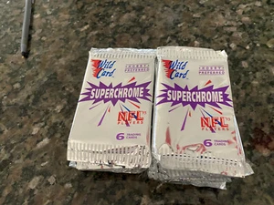 1993 Wildcard SuperChrome Football Card Pack Hobby Preferred 17 Packs - Picture 1 of 1