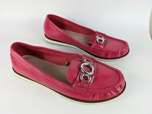 Next Patent Leather Slip On Mocassin Shoes Uk 5.5 Eu 38.5 - Picture 1 of 5