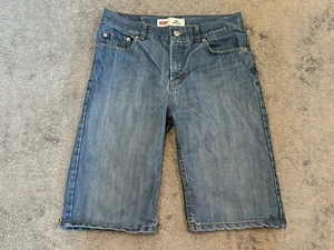 Levi's Jean Shorts Youth 20 Reg 30 Waist 505n Medium Wash Bermuda - Picture 1 of 6